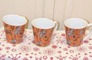 Vtg '90s Pre-Owned Halloween Coffee Cup Mug Pumpkins/Spiders/Bats - Picture 1 of 5