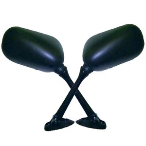JMP Plástico Par Espejos para Suzuki GSF650 GSF1200 GSF1250 GSX650 Negro - Imagen 1 de 3