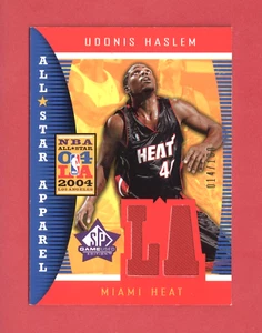 2004-05 SP GAME-USED Udonis Haslem ALL-STAR APPAREL JERSEY #ASA-UH #'ed 014/100 - Picture 1 of 2