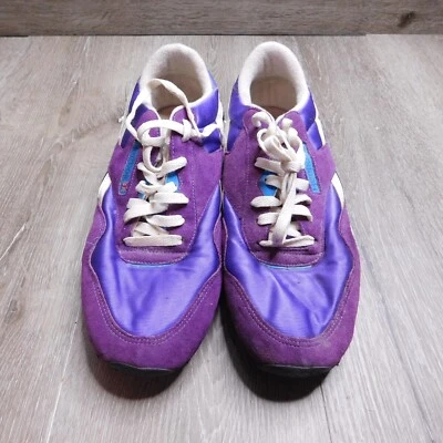 Zapatillas Reebok Vintage Nylon Gamuza - Púrpura/Blanco - Hechas en Inglaterra (Talla 10) Foto 1 de 4