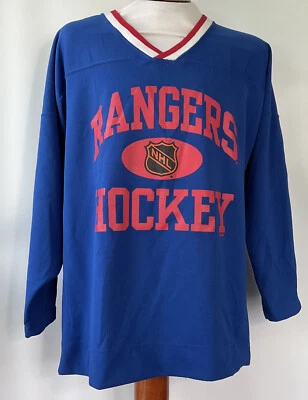 Camiseta Vintage Starter New York Rangers Mark Messier #11 Practice Tamanho Grande - Imagem 1 de 4