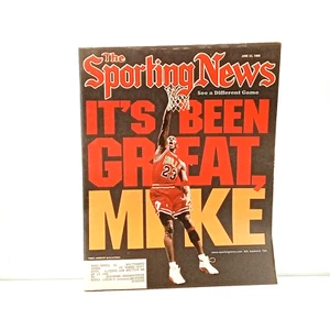 Sporting News Magazine June 22 1998 Michael Jordan Retires Chicago Bulls - Picture 1 of 2