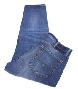 Levi's Mens 505 Straight Leg Blue Jeans Size 38X30  Distressed Wash  - Picture 1 of 11