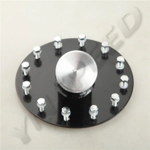 Billet Aluminum 45 Degree Fuel Cell Fast Fill Filler Neck 12 Bolt Flange Black - Picture 1 of 12