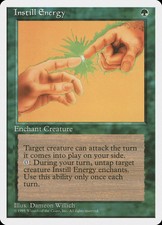 1X Instill Energy Fourth Edition NM/EX MTG CARD