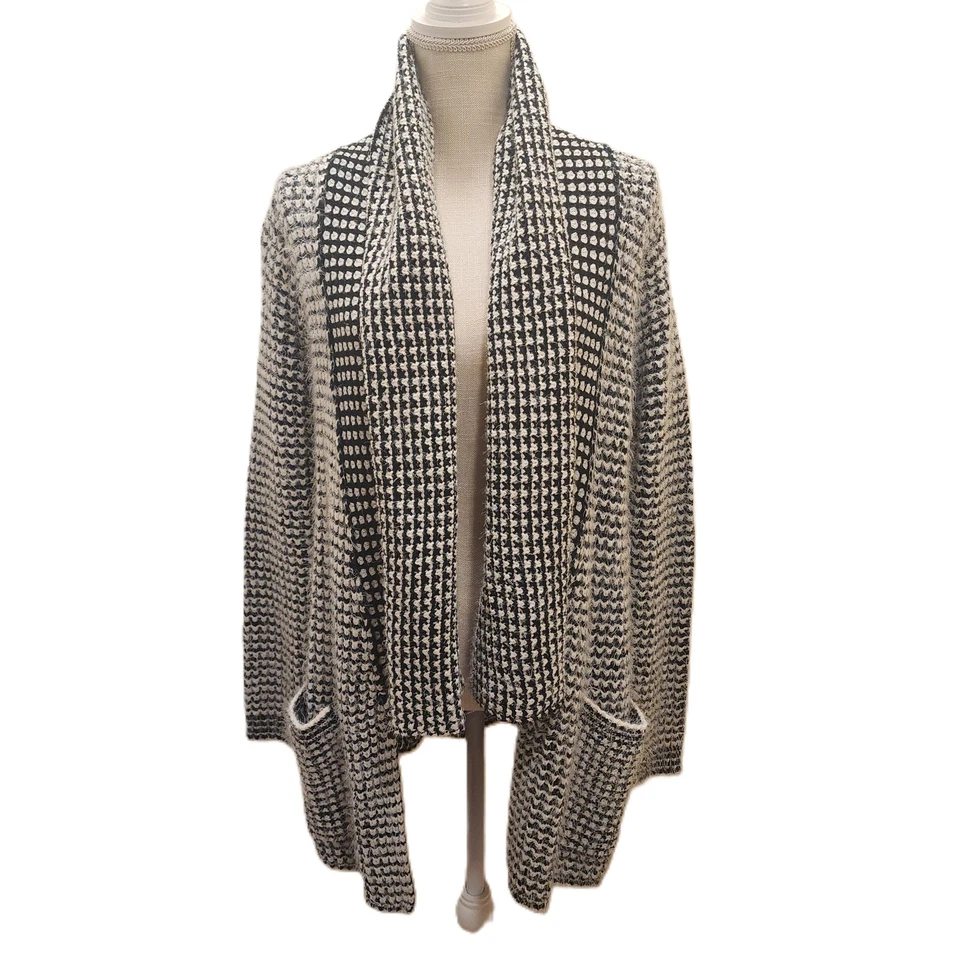 Cárdigan suéter delantero abierto Elan grueso tejido bolsillos manga larga para mujer talla M  Foto 1 de 4