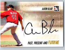 (HCW) 2014 ITG Past Present Future Autographs Auto Aaron Blair MLB 03556
