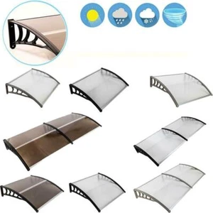 40x120"/80"/40"Outdoor Polycarbonate Front Door Window Awning Patio Cover Canopy - Picture 1 of 20