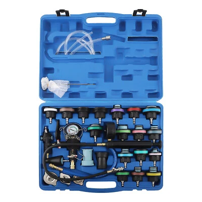 28pcs Radiator Pressure Tester Coolant Purge Refill Vacuum Cooling System Kit - Image 1 of 4