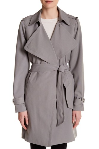 Cappotto corto da donna Michael Kors cintura impermeabile taglia: M grigio nichel