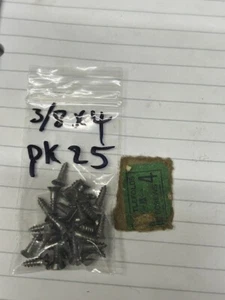 slotted csk steel wood screws s/c 3/8 x 4 pk 25 - Picture 1 of 1