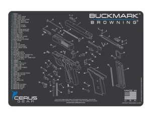 SCHEMATIC GUN CLEANING PROMAT by Cerus Gear for BROWNING BUCKMARK .22 PISTOL LBP - Picture 1 of 6