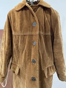 Abrigo Mujer’s De Colección 50-60’s Marrón Pana Forro Peludo 8 M - Imagen 1 de 16