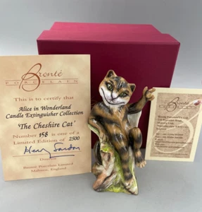 Bronte Porcelain 'Cheshire Cat ' Candle Snuffer ~ Ltd Ed Box/Cert - V Fine - Picture 1 of 9