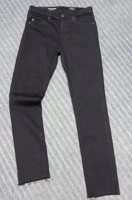 Pantalones de mezclilla AG Adriano Goldschmied The Prima al tobillo negro cigarrillo talla 24R nuevos con etiquetas Foto 1 de 4