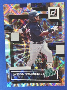 2022 Donruss Jasson Dominguez Rated Prospect Silver Holo 189/349
