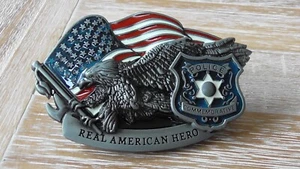 Hebilla de cinturón Police Real American Hero #B494 - Imagen 1 de 10