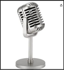 Microphone Vintage Look Old Style Dynamic Vocal Classic Retro Studio Stage Voice - Picture 1 of 4