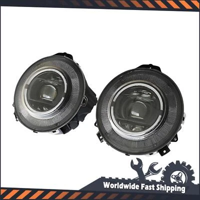 2pcs Black Headlights For Mercedes-Benz G-class W464 W463 Style Dynamic LED G500 - Imagem 1 de 4