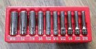 SNAP-ON 110STMY 10 PC. 6 POINT DEEP SOCKET SET 1/4" DRIVE TOOLS SAE 6-PT SNAPON
