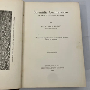 Scientific Confirmations of Old Testament History Antique Hardcover 1906 Wright - Foto 1 di 16