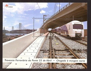 [221] Portugal, 1999, Block postfrisch ** neue Eisenbahn über den Tejo - Bild 1 von 1
