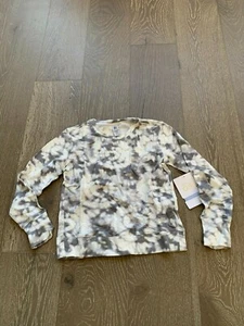 NWT Athleta Girl Rest Day Printed Sweatshirt size small/7 - Picture 1 of 9