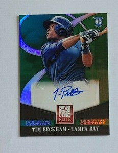 2014 Panini Elite Tim Beckham Tampa Bay Rays - Auto