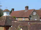 Photo 12x8 Tuesley Manor Roofscape Godalming Red tiles and a dovecote set  c2010