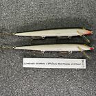 Lot of 2 Rapala Original Floating 18 F18 Vintage Minnow Fishing Lures 7" Silver