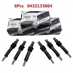 6X Diesel Fuel Injectors 0432133864 For Bosch 1994-98 Dodge Ram 5.9L 12 Valve - Bild 1 von 9