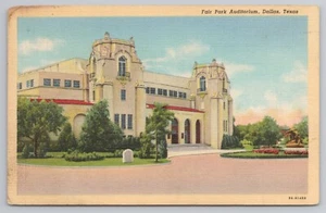 Fair Park Auditorium in Dallas Texas Postcard - Picture 1 of 2
