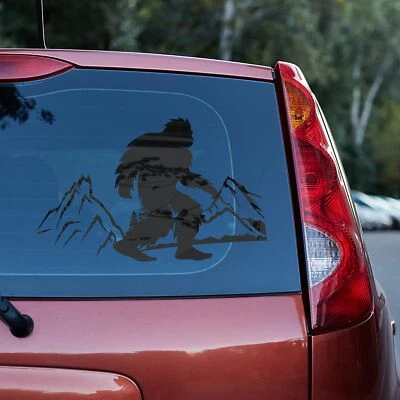 Calcomanía de vinilo Bigfoot ventana camión puerta vidrio divertida idea de regalo él su portón trasero Foto 1 de 4