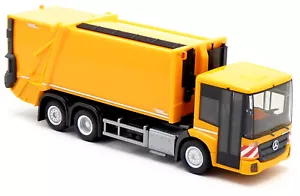 Herpa 319003 MB Mercedes Benz Econic FAUN camion della spazzatura raccolta rifiuti arancione 1:87 H0 - Foto 1 di 3
