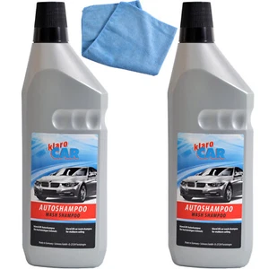 Champú para coche con cera 2 piezas champú para lavado de coches protección con cera set de limpieza de coche - Imagen 1 de 5