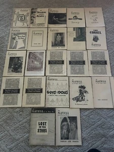 Broadway Theater Playbill Lot Ads 1940s 1950s Minneapolis Symphony 1938 Vtg 20+ - Picture 1 of 24