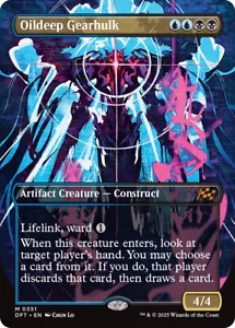 MTG Oildeep Gearhulk Borderless - Aetherdrift #351 - Imagen 1 de 1