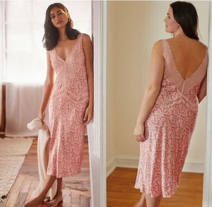 Anthropologie The Cerise Maxi Dress SIZE L - Picture 1 of 14