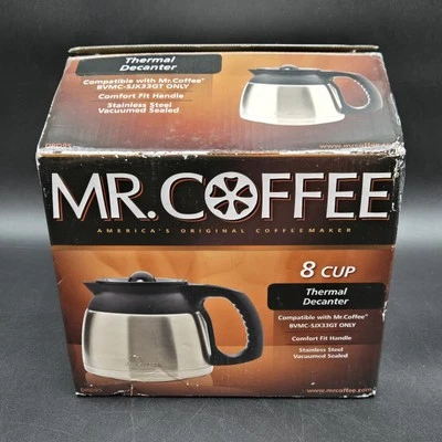 Jarra decantadora térmica de 8 tazas Mr Coffee para acero inoxidable BVMC-SJX33GT Foto 1 de 4