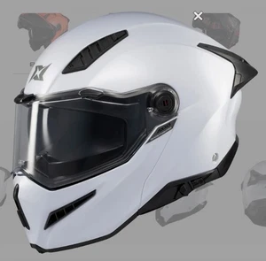 Axxis Motorradhelm Flip Modular Ghostfighter SV Solid A0 Gloss White - Bild 1 von 5