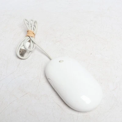 Genuine White Apple Computer Wired USB Mouse Model No. - A1152 - Image 1 of 3