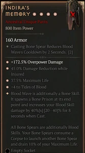DIABLO 4 SEASON 9 INDIRA'S MEMORY PERFECT 4GA MAX PASSIVE 40% - Picture 1 of 1