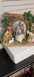 CAJA SOMBRA BELÉN CON FACHADA DE ANIMALES POR ROMAN-13"H-NUEVO EN CAJA-2019 - Imagen 1 de 5