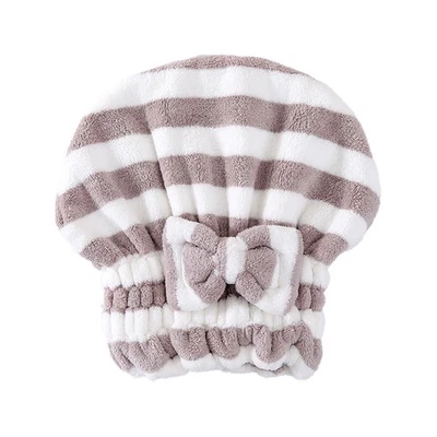 Toalla de cabello súper absorbente envoltura microfibra toalla de secado para cabello húmedo AN Foto 1 de 4