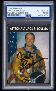 Jack Lousma signierte Karte (PSA) NASA Astronaut Portrait Skylab 3 Raumstation - Bild 1 von 2