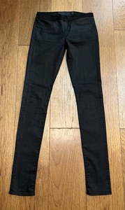 Helmet Lang Designer Black Dress Skinny  Pants Size 26 Waist 28 Length 34 - Picture 1 of 5
