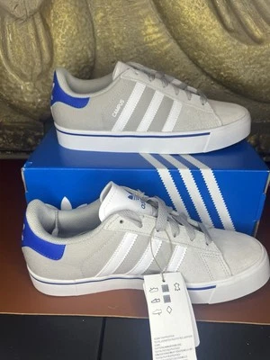 Adidas Campus Vulc Shoes Women's Size 6 Grey Blue Athletic Casual Sneakers - Image 1 of 4