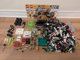 Lego 8864 World Racers of Desert Destruction 99% Complete w Minifigures Manuals