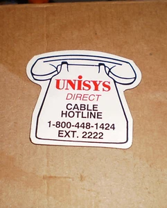 Unisys Computer Telefon Hotline Hilfe Kühlschrankmagnet - Bild 1 von 1