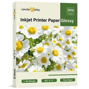 Lot 50-150 Sheets Thin Glossy Printer Paper 8.5x11 30lb for Inkjet, Flyer Paper - Picture 1 of 9